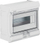 Panel shpërndarës modular Hager Vector VE110SN, 1x10 module, montim sipërfaqësor, gri