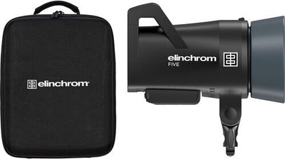 Set blic profesional Elinchrom FIVE Single Head Kit, LED bi-color, me bateri, i zi