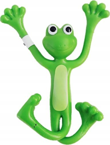 Lodër gome figurine bretkosë dhe hipopotam, 7 cm, me shumë ngjyra