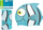 Kapelë noti Bestway Blue Fish 26025, silikon, për kalamaj, blu