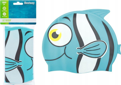 Kapelë noti Bestway Blue Fish 26025, silikon, për kalamaj, blu