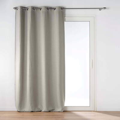 Perde dritareje Douceur d'intérieur Blackout, 135x240 cm, jakard e lëmuar, gri