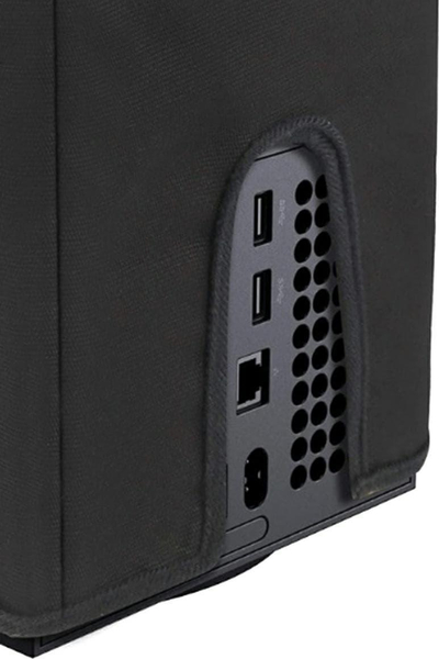 Mbulesë pluhuri KX17 për Xbox Series X, poliester, e zezë