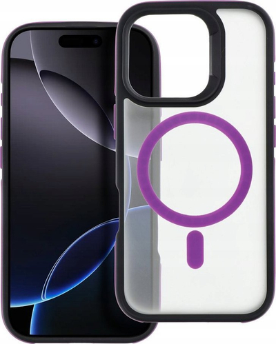Maskë mbrojtëse Neo për iPhone 16 Plus, kompatibile me MagSafe, vjollcë