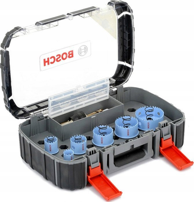 Set shpuese rrethore Bosch 2608580881, 9 copa, për llamarinë