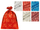 Qese dhurata BN Bag, 25x40cm, celofan me figura feste, e kuqe