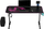 Tavolinë gaming Ultradesk Frag V3, 140 cm, me menaxhim kabllosh, e zezë me rozë