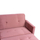 Divan këndor krevate Velvet HM3151.02, 211x158 cm, me tabure, rozë dusty