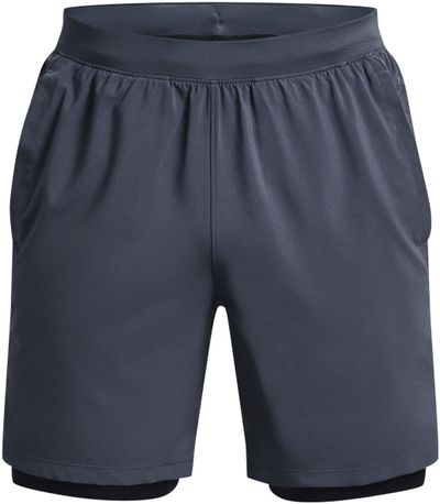 Shorce vrapimi Under Armour Launch Run 2 in 1, meshkuj, blu