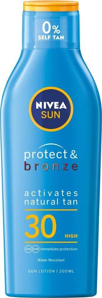Locion dielli Nivea Sun Protect &amp; Bronze, SPF 30, 200 ml