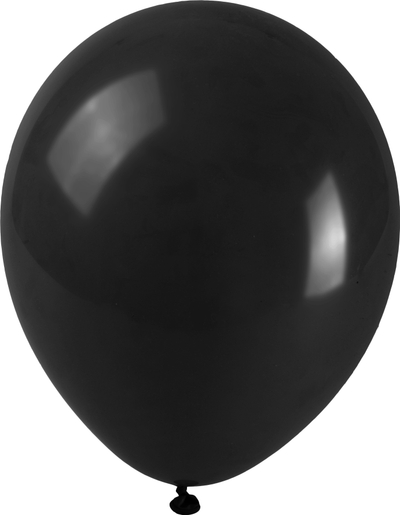 Balona Pastel Black, 25cm, paketim 100 copë, të zeza