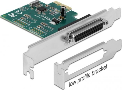 Kartë kontrolleri PCIe x1 Delock 90412, port paralel DB-25