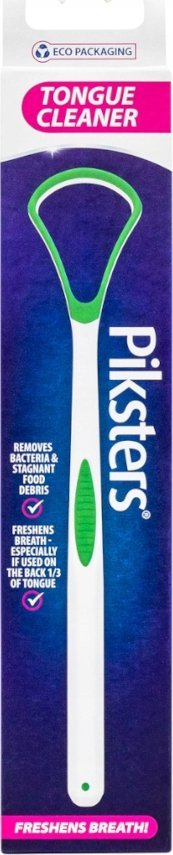Pastrus gjuhe PIKSTERS Tongue Cleaner, kokë e vogël, plastik, transparent