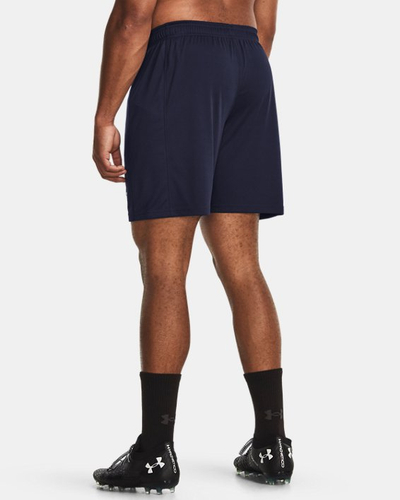 Pantallona të shkurtra Under Armour Challenger Knit, materiale tharje e shpejtë, panele rrjete, blu e errët