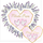 Kartolinë dasme KW Lavender Heart, format 15 x 15 cm, e livandë