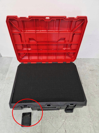 Kuti sistemike Einhell E-Case S-F, me shkumë rrjete, që s’ja ka frikën spërkatjes, e kuqe