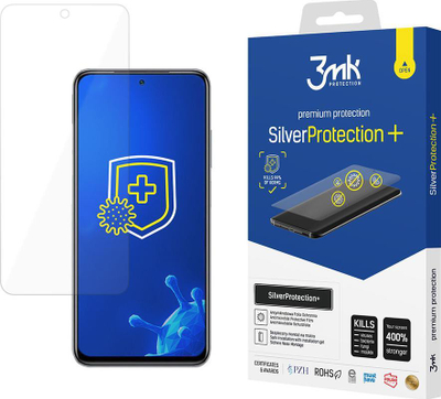 Folie mbrojtëse ekrani 3mk SilverProtection+ për Xiaomi Redmi Note 10s 10 4G, kundra shokut, transparente