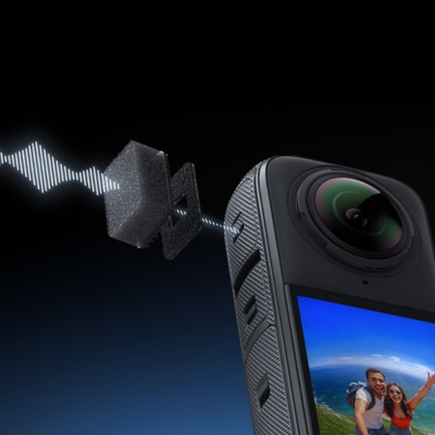 Aksesor për mikrofon Insta360 X4, wind muff, i zi