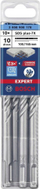 Set stërvitëse çekiçi Bosch SDS plus-7X, 10mm, 165mm, 10 copë