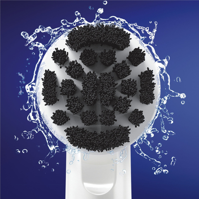 Koka zëvendësuese furçe dhëmbësh Oral B Charcoal, set 4 copë, për furça elektrike