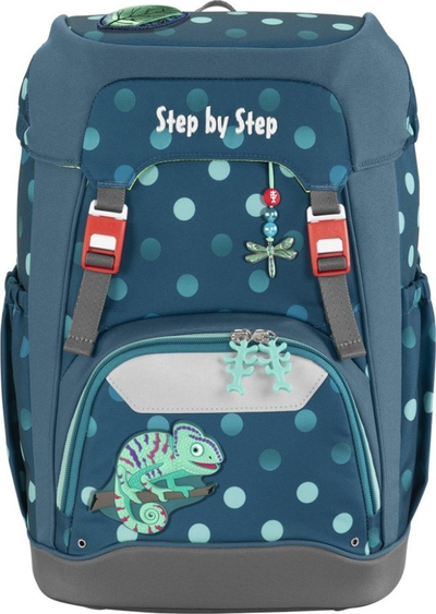 Çantë shkolle Step by Step Grade Tropical Chameleon, ergonomike, 950g, shumëngjyrëshe
