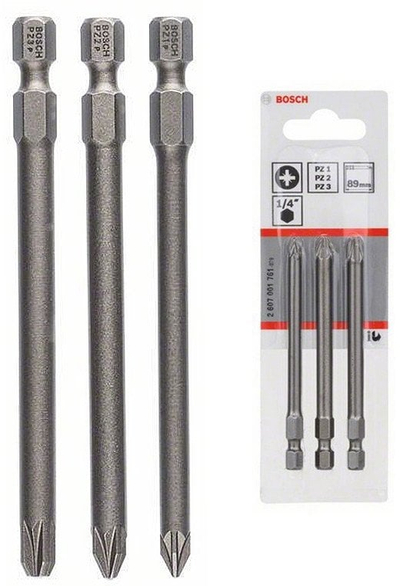 Set bitash kaçavide Bosch, 3 copë, 89mm PZ1 PZ2 PZ3