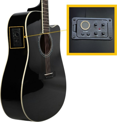 Kitare elektroakustike V-Tone VEAG1 CE, madhësi 4/4, set, e zezë