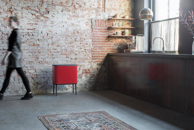 Kosh i mbeturinave Brabantia (316104), 34 l, i kuq 