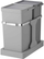 Kosh mbeturinash i integruar EKO Deco Duo, 15L+20L, për dollap 45cm, gri