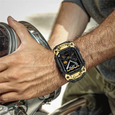 Rastë me rrip Supcase Unicorn Beetle Ore për Apple Watch 10, 46mm, gold