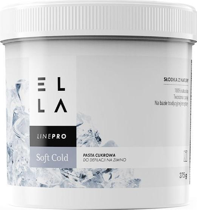 Pasta depiluese Ella LinePro Soft Cold, 375g, për trup dhe fytyrë