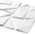 Panele muri 3D WallArt Liam GA-WA31, set me 12 copë, dekor, të bardha