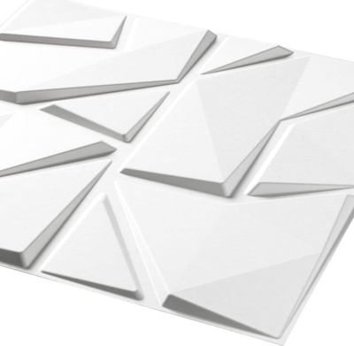Panele muri 3D WallArt Liam GA-WA31, set me 12 copë, dekor, të bardha