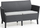 Divan kopshti Keter Salemo 2 Seater 244099, plastikë imitim rattani, me jastëkë, grafit