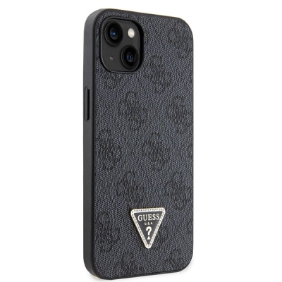 Maskë telefoni Guess 4G Crossbody për iPhone 14 6.1", lëkurë eko, me rrip, e zezë