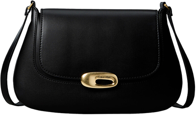 Çantë crossbody Calvin Klein LV04F3401G, madhësi mesatare, e zezë