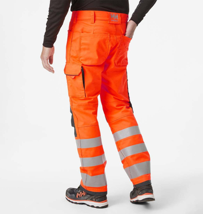 Pantallona pune Helly Hansen Alna 2.0 Class 2, reflektuese, portokalli me të zezë, C48