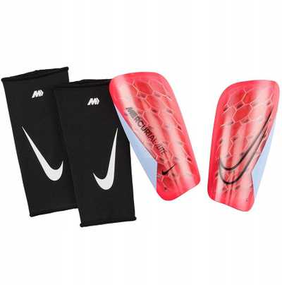 Mbrojtëse këmbësh Nike Mercurial Lite, të lehta, me mangë elastike, të bardha
