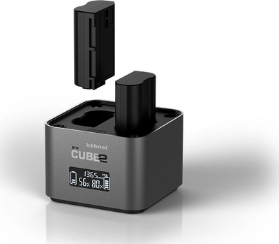 Karikues baterish Hahnel Procube 2 për Nikon, LCD, me priza ndërkombëtare, gri