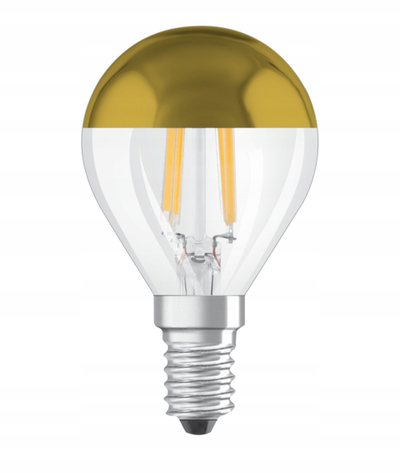 Llambë LED Osram Retrofit Classic P Mirror, 4W, E14, e kthjellët