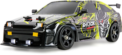 Makinë me telekomandë Amewi Drift Sport S12, 4WD, 1:16, e zezë me jeshile