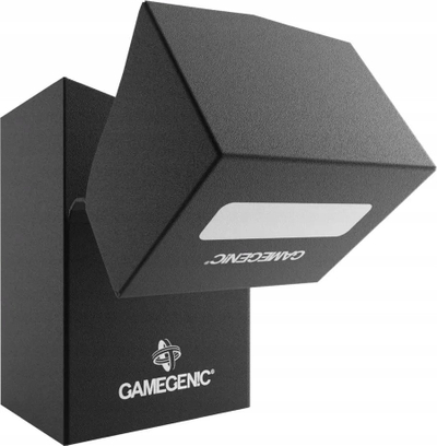 Kuti kartash Gamegenic Mini American, 60+ letra, kapak vetëmbyllës Cobra Neck, e zezë
