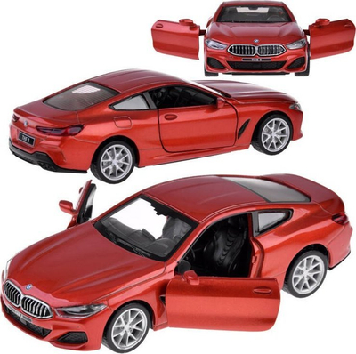 Makina lodër metalike BMW M850i Coupe ZA4612, shkalla 1:35, drita dhe tinguj, portokalli