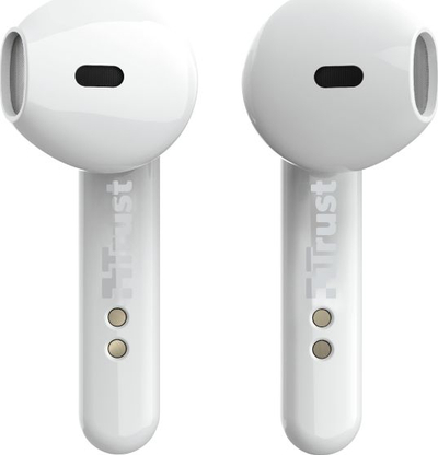 Kufje Bluetooth Trust Primo Touch, True Wireless, me mikrofon, të bardha