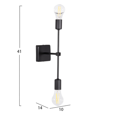 Aplikacion muri SABER HM4477, metal, 10x14x41 cm, i zi