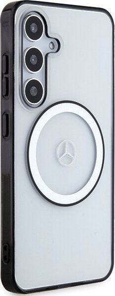 Mbulesë telefoni Mercedes MEHMS24S23HUOKC për Samsung S24 S921, hardcase transparente me logo, me MagSafe