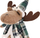 Figurine dekorative Saska Garden Reindeer, set 35cm 20cm, ngjyrë kafe