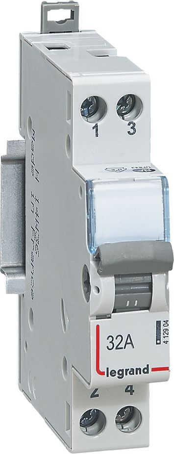 Ndërprës Legrand Changeover, 1 modul, 250 V~, 32A, gri