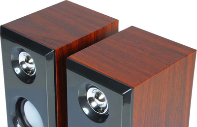Altoparlantë kompjuterikë Mozos MINI-S3, 6W, USB, kafe e zezë