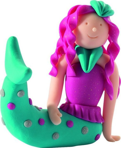 Set argjile modeluese Fimo Kids Mermaid, 6 pjesë, për fëmijë